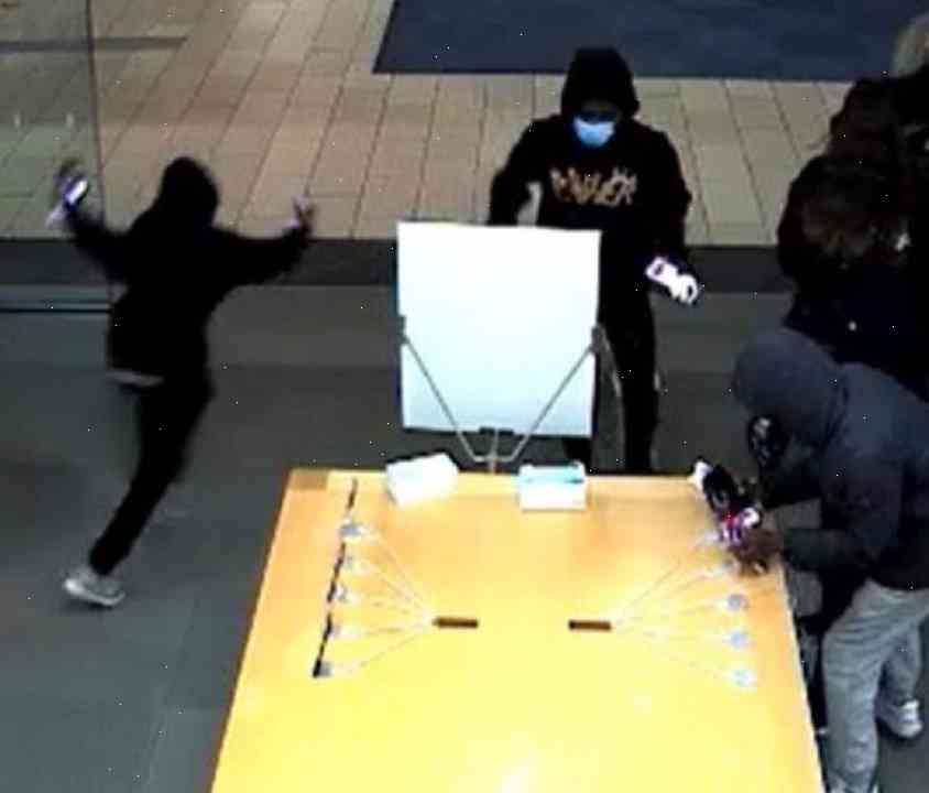 Stores in California targeted by thieves who destroyed security equipment at Apple store